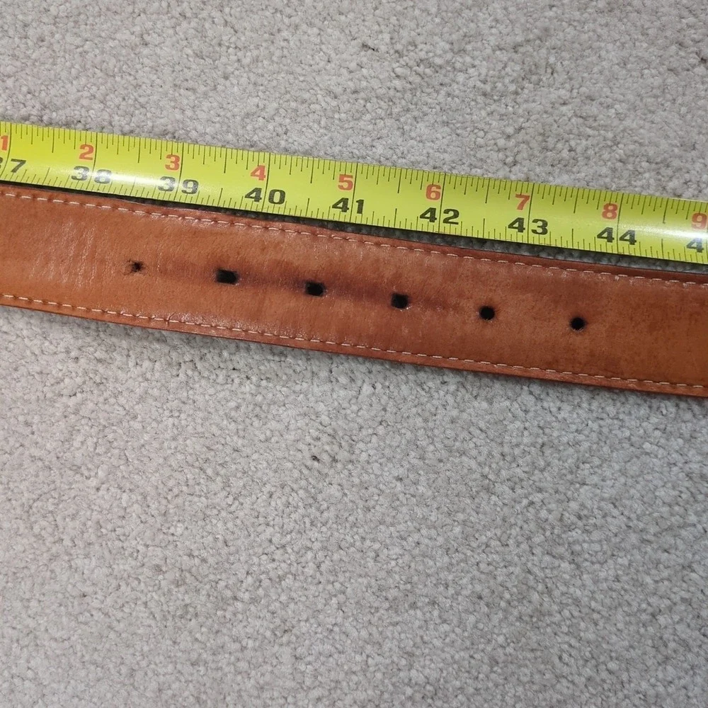 Kirkland Signature Italian Grain Leather Brown Belt Men's Size 40, 42 Dress Belt